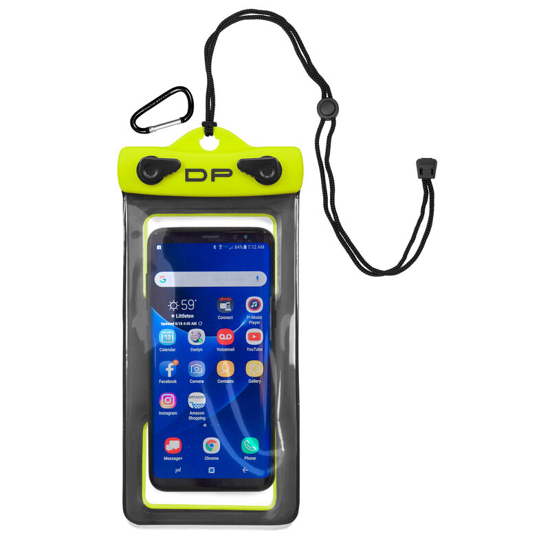 Dry Pak Floating Waterproof Cell Phone Case, 4" x 7", Yellow image number 1